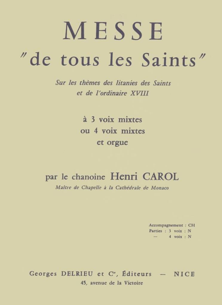 Messe de tous les Saints